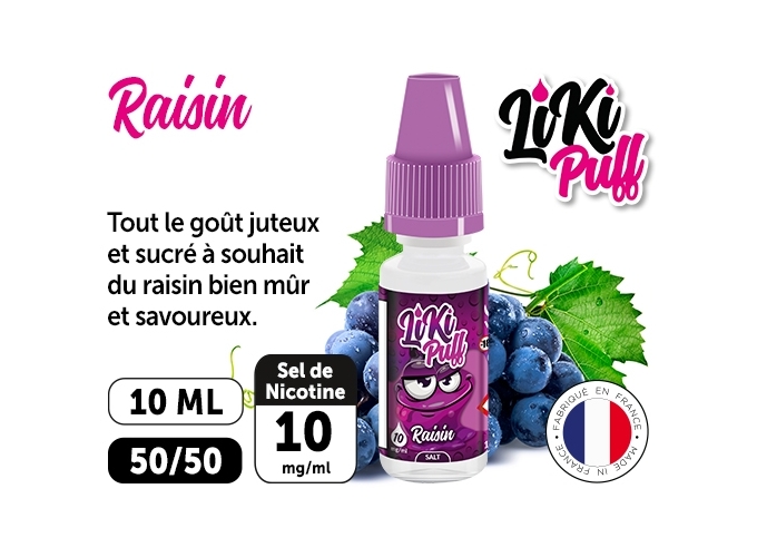 VAP NATION LIKI PUFF RAISIN 10 MG ML