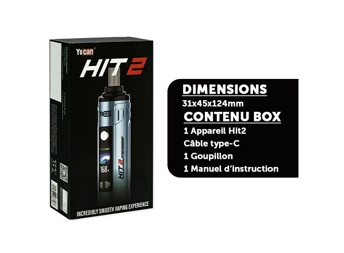 VAPORISATEUR YOCAN HIT 2 BLEU