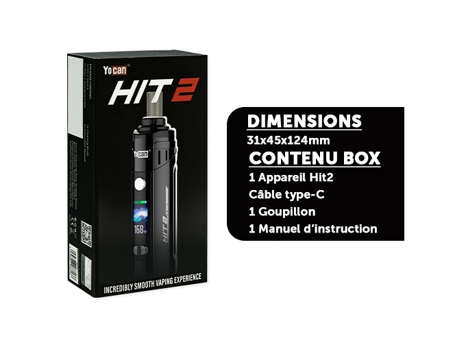 VAPORISATEUR YOCAN HIT 2 NOIRE