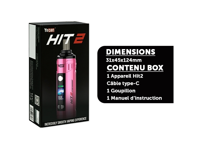 VAPORISATEUR YOCAN HIT 2 ROSE