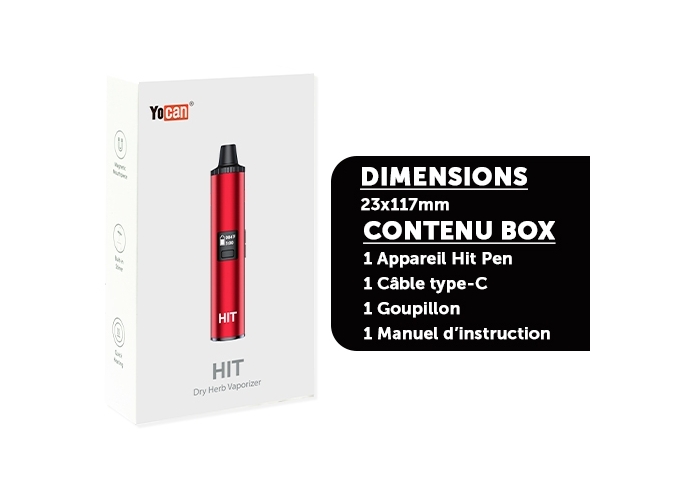 VAPORISATEUR YOCAN HIT ROUGE