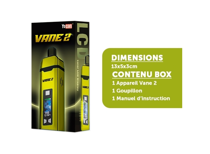VAPORISATEUR YOCAN VAN 2 JAUNE