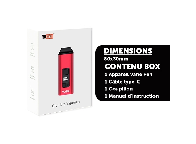 VAPORISATEUR YOCAN VAN  ROUGE