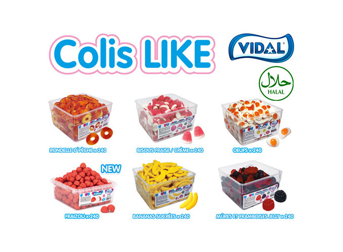 VIDAL COLIS 'LIKE' 6 X 240 GELIFIES (1)