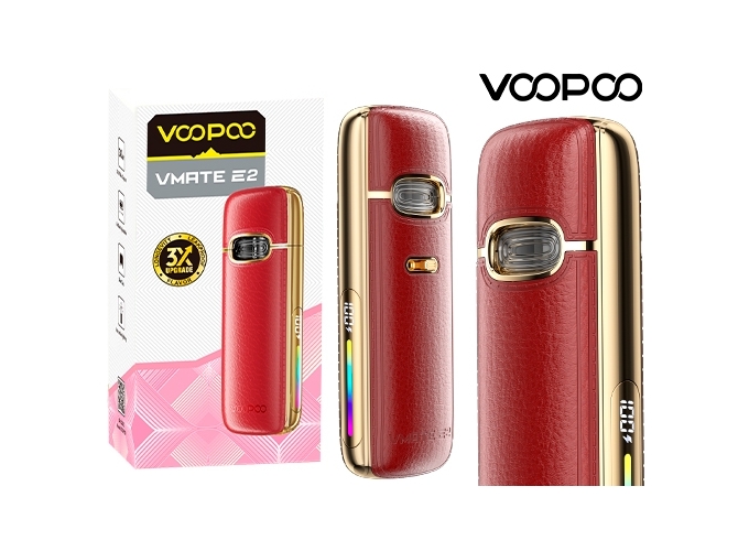 VMATE E2 VOOPOO 1500 mha ROSE ET ROUGE