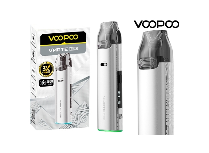VMATE PRO 2 VOOPOO 1500 mha SILVER