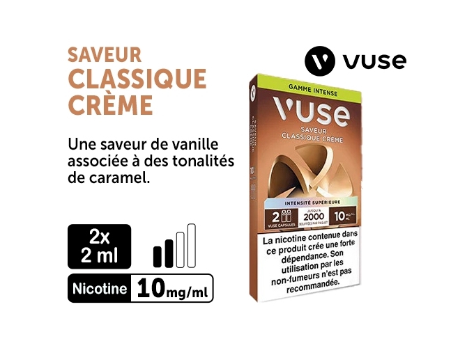 VUSE PRO CLASSIQUE CREME 10MG 2 PODS