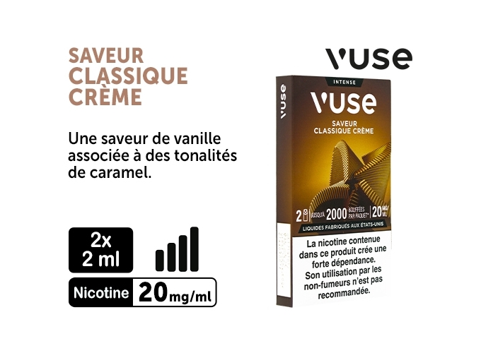 VUSE PRO CLASSIQUE CREME 20MG 2 PODS