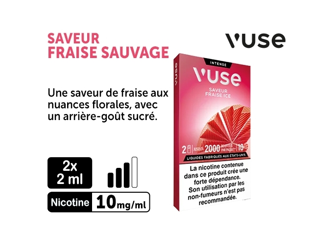 VUSE PRO FRAISE SAUVAGE 10MG 2 PODS