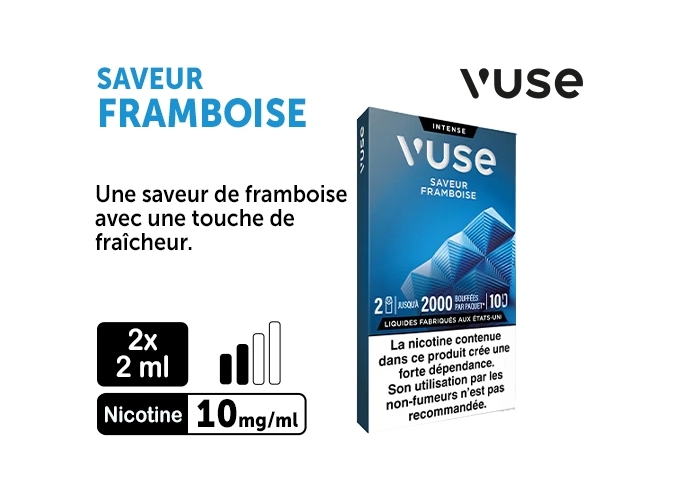 VUSE PRO FRAMBOISE 10MG 2 PODS