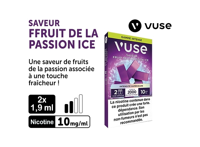 VUSE PRO FRUITS DE LA PASSION ICE 10MG 2 PODS