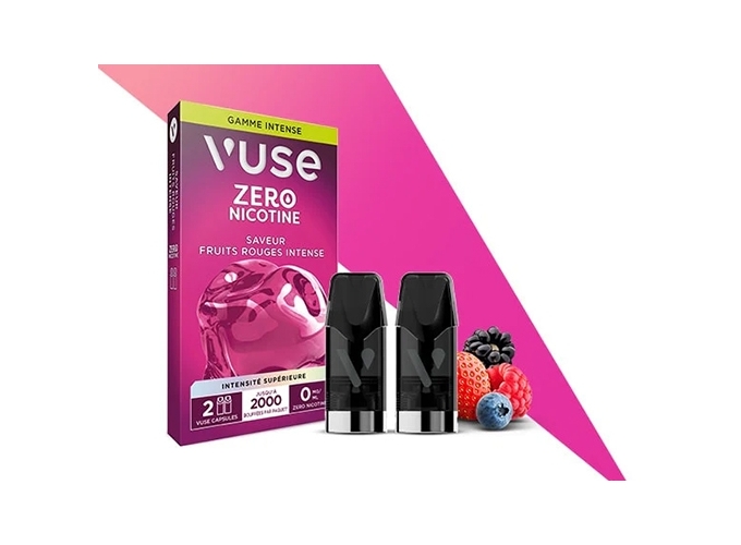 VUSE PRO FRUITS ROUGES INTENSE 00 MG 2 PODS