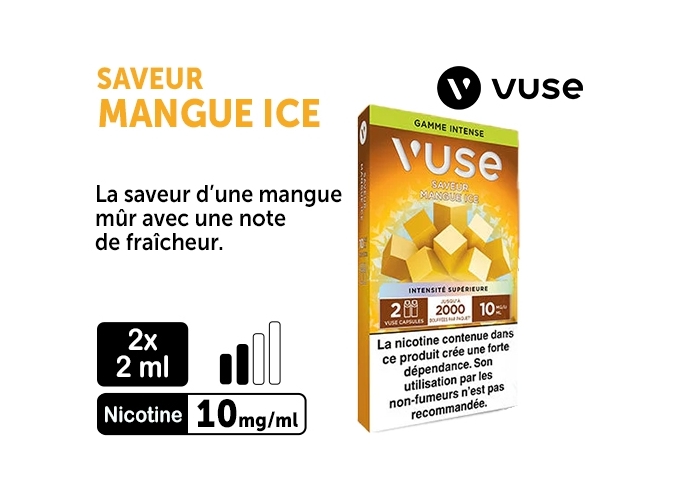 VUSE PRO MANGUE ICE 10MG 2 PODS