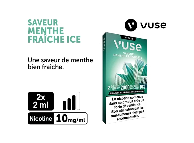 VUSE PRO MENTHE FRAICHE ICE 10MG 2 PODS