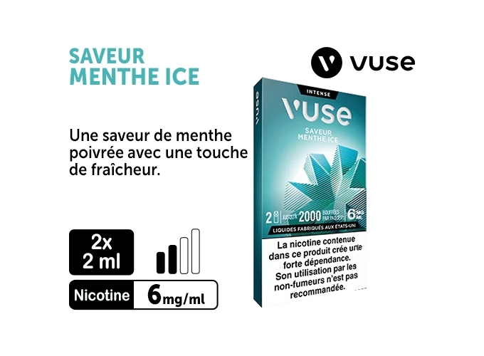 VUSE PRO MENTHE ICE 06 MG 2 PODS