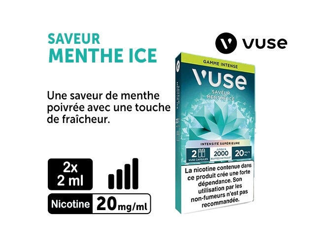VUSE PRO MENTHE ICE 20MG 2 PODS