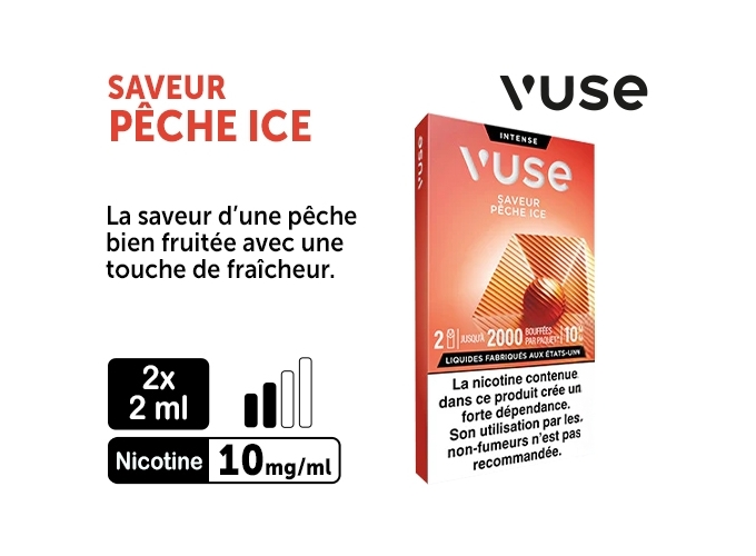 VUSE PRO PECHE ICE 10 MG 2 PODS