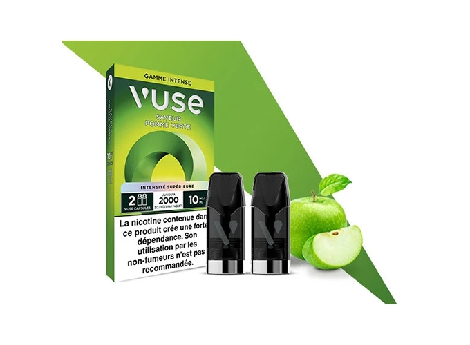 VUSE PRO POMME VERTE 10MG 2 PODS