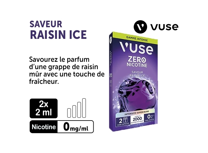 VUSE PRO RAISIN ICE 00MG 2 PODS