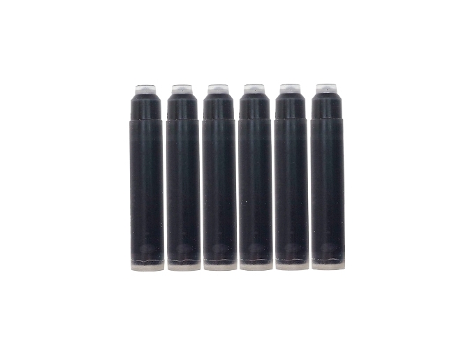 WATERMAN ETUI 6 CARTOUCHES MINI NOIR EFFAC. (30)