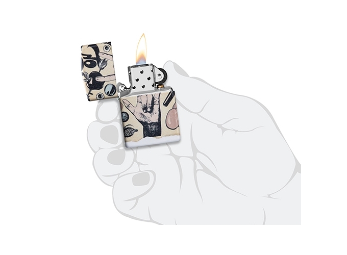 ZIPPO 46030 G.M  TATOO ART  (1)