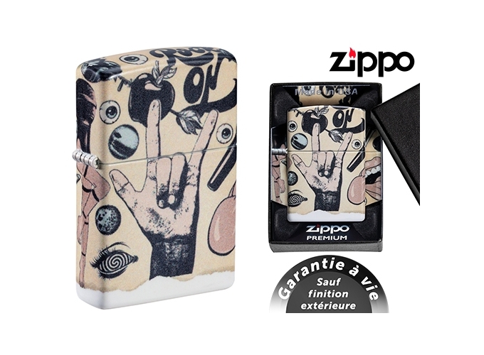 ZIPPO 46030 G.M  TATOO ART  (1)