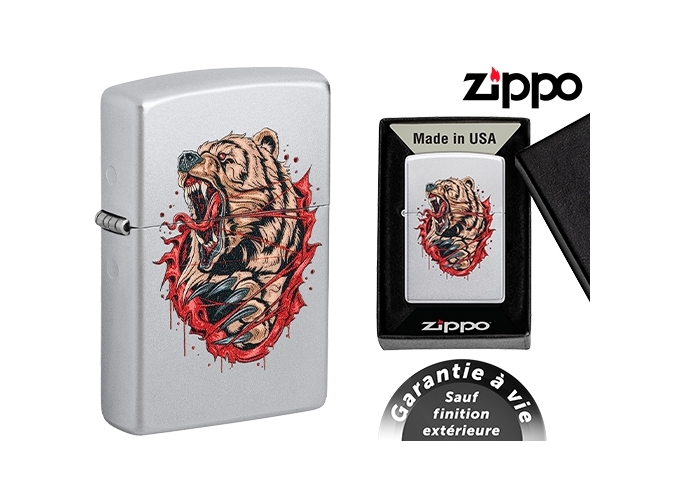 ZIPPO 46074 G.M  FIERCE BEAR  (1)