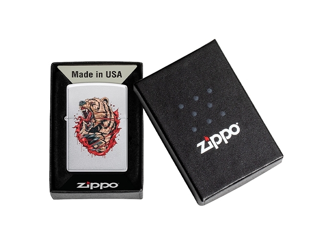 ZIPPO 46074 G.M  FIERCE BEAR  (1)