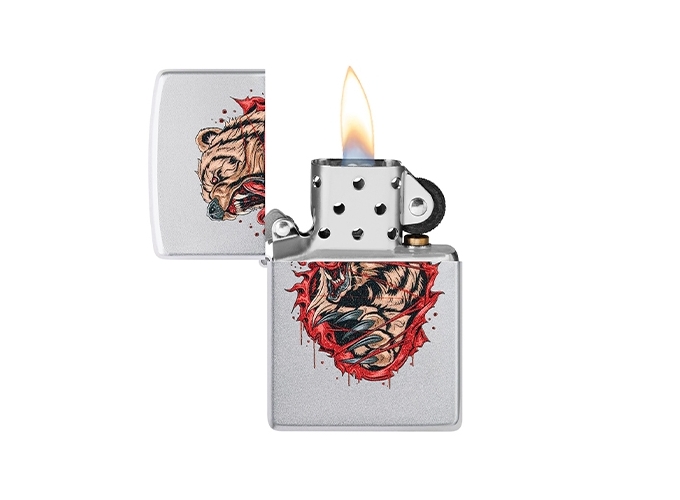 ZIPPO 46074 G.M  FIERCE BEAR  (1)