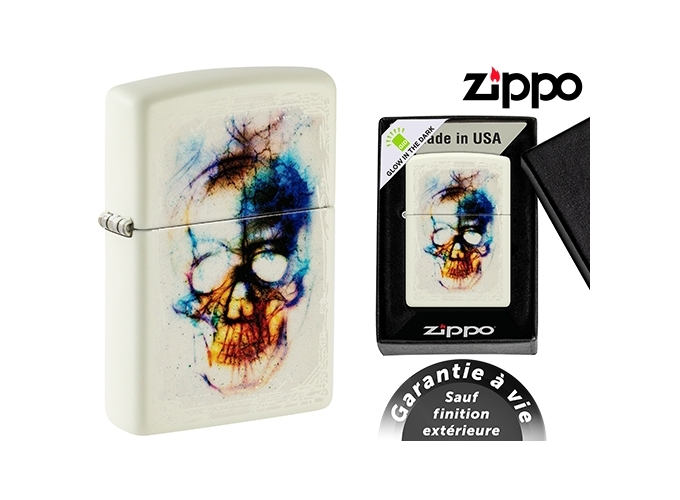 ZIPPO 48563 G.M  SKULL  (1)