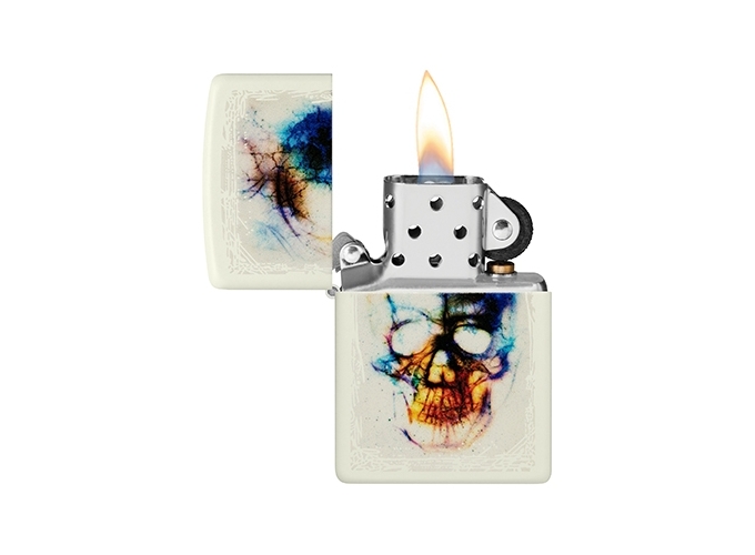 ZIPPO 48563 G.M  SKULL  (1)