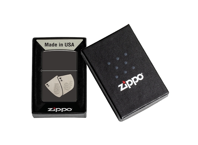 ZIPPO 48805 G.M  AS BLACK  (1)