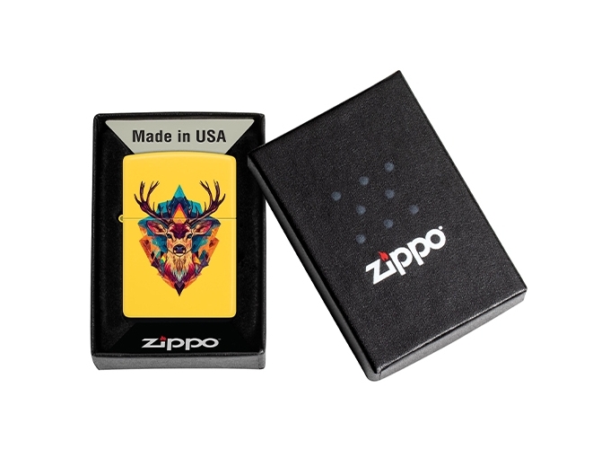 ZIPPO   COLORFUL FANTASY DEER DESIGN   (1)