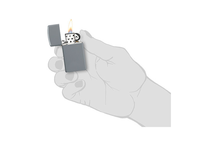 *ZIPPO G.M AW21     SLIM FLAT GRAY     (1)