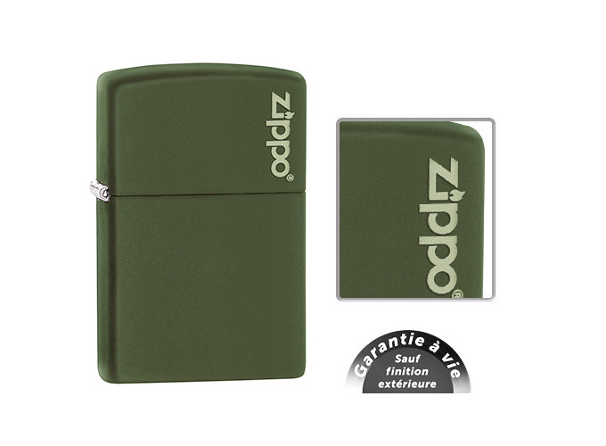 ZIPPO GM 221ZL GREEN MATTE W ZIPPO (1)