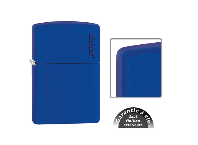 ZIPPO GM 229ZL R BLUE MAT W ZIPPO (1)
