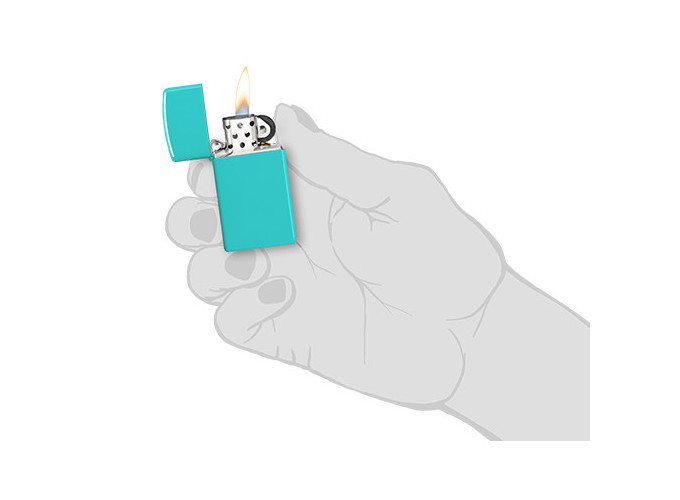 *ZIPPO SLIM AW21     SLIM FLAT TURQUOISE     (1)
