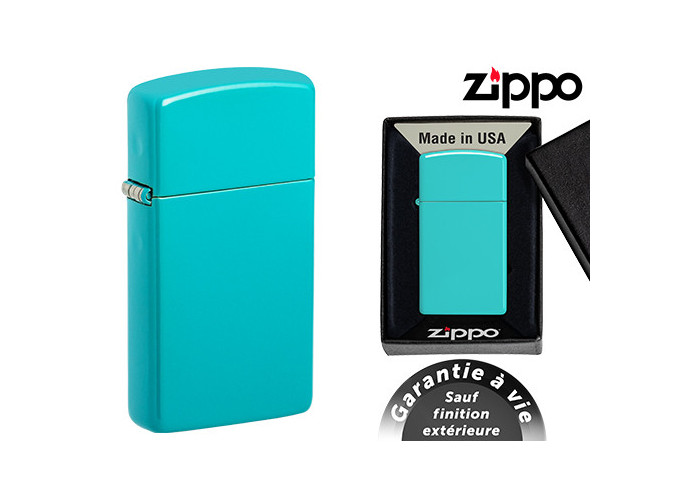 *ZIPPO SLIM AW21     SLIM FLAT TURQUOISE     (1)