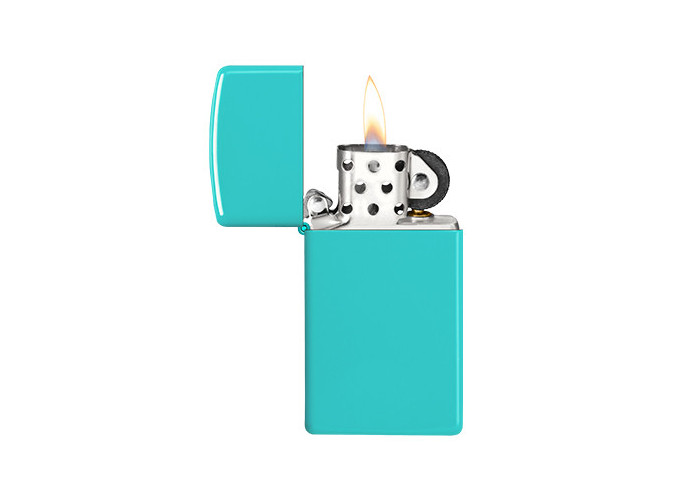 *ZIPPO SLIM AW21     SLIM FLAT TURQUOISE     (1)