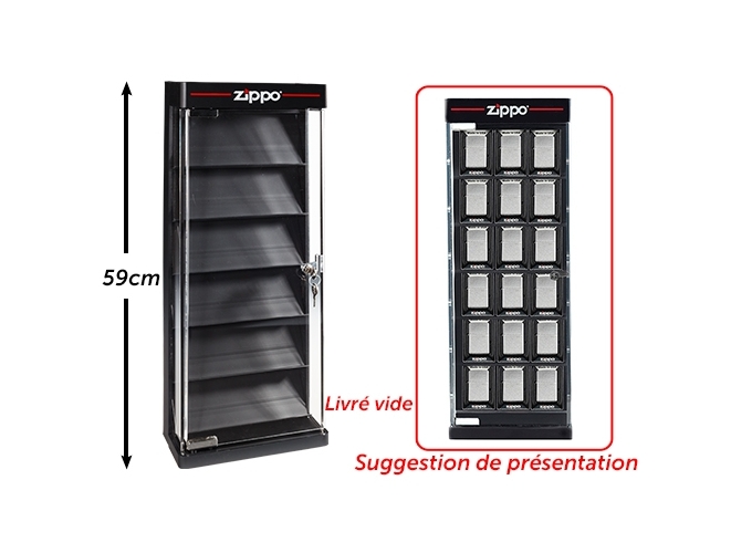 ZIPPO VITRINE POUR 18 PIECES (1)